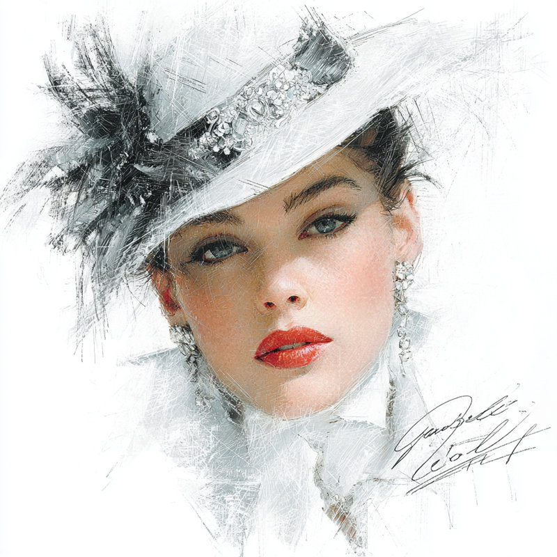 Ivory Plume – Wrapped Canvas Wall Art
