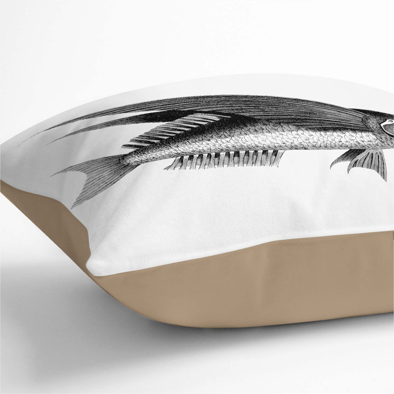 Square Throw Cushion, 55cm H x 55c m W x 20cm D, Stone