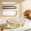 Ensemble de 10 contenants en verre pour aliments avec couvercles, contenants de préparation de repas hermétiques 35 oz pour four, micro-ondes, congélateur et lave-vaisselle, ensemble de boîtes à lunch réutilisables