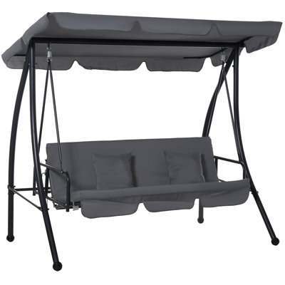 Katarina 2 Person Porch Swing with Canopy