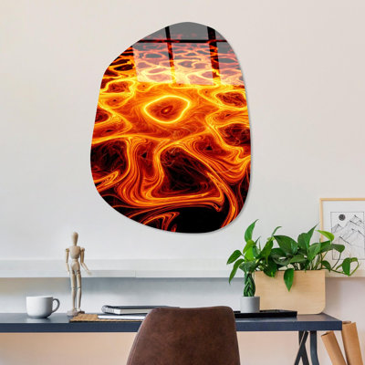 Stunning Decorative Tempered Glass Painting, 19.7 x 27.6 inches | 100% Tempered Glass, Thickness: 0.16 inches | Fade-Resistant Back Surface Print, Vivid Colours That Last | Perfect for Home & Office Decor