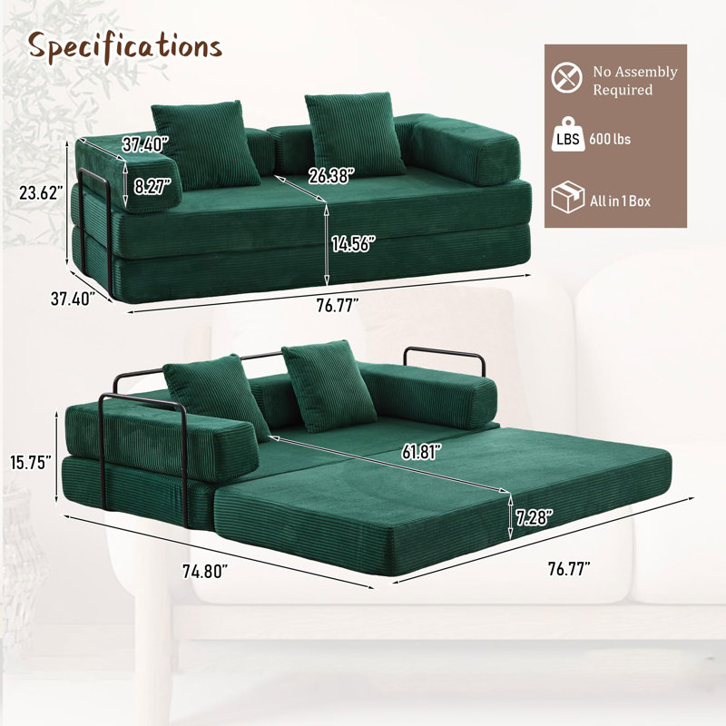 Canapé-lit convertible, Green