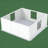 Pet Box,Dog Box With Washable Pee Pad