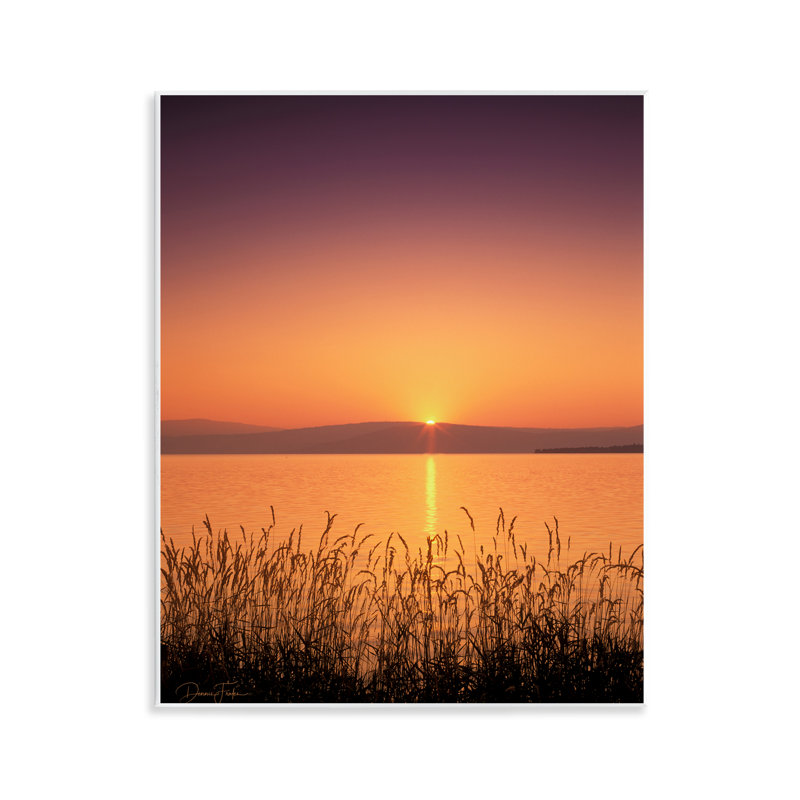 "Deep Orange Sunset", art mural par Dennis Frates