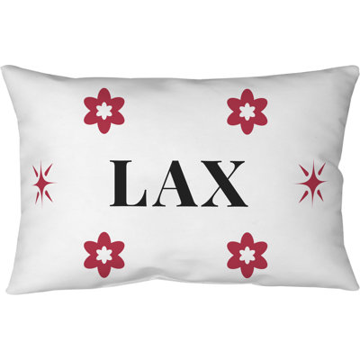 Taie décorative matelassée LA Colors rouge bleu blanc 26 po x 20 po