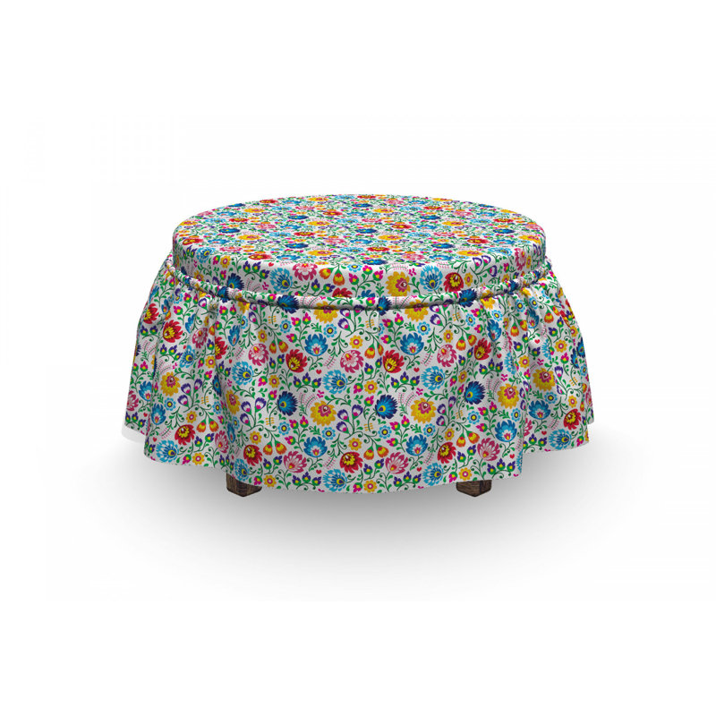 Housse pour repose-pieds de feuillage polonais