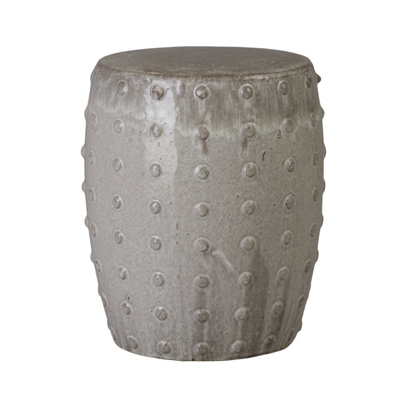 Tabouret de jardin en céramique, Gris