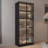 Display cabinet With  Glass Doors and LED lights-447915861