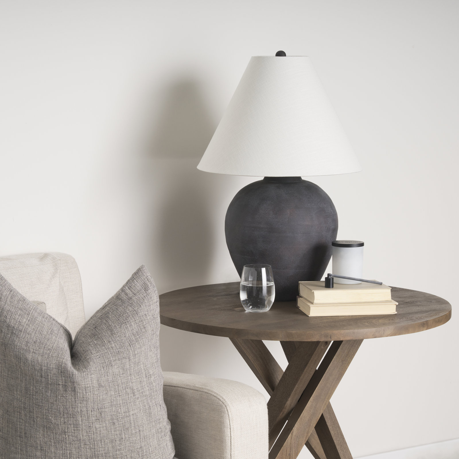 Nikola End Table, Brown