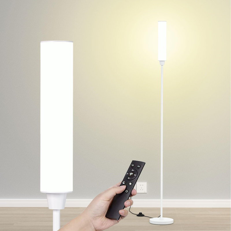 Joclynn 66.2'' Traditional Floor Lamp, White