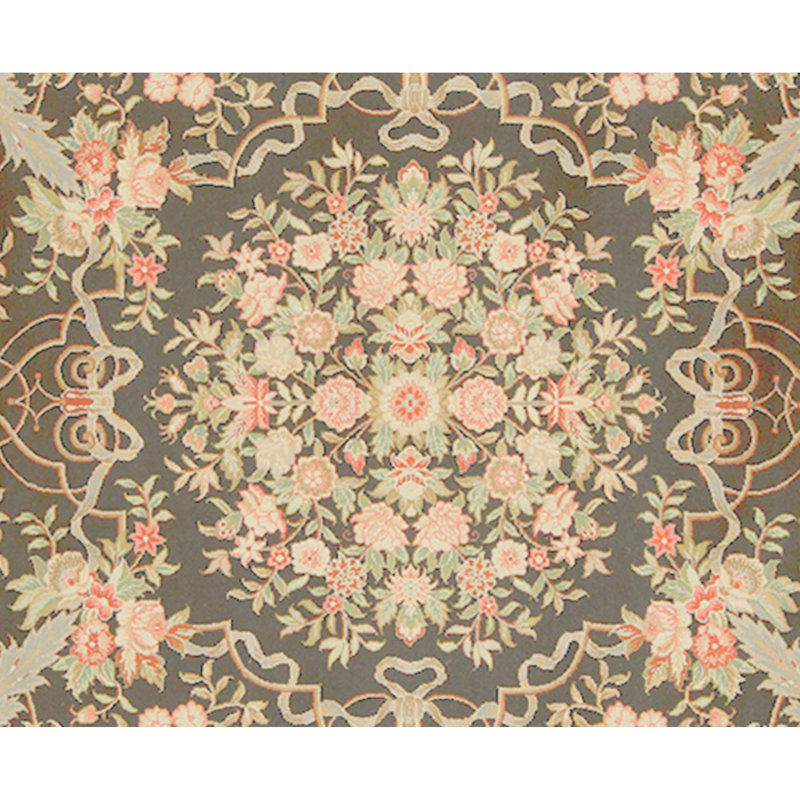 Handmade Silk and Wool Area Rug