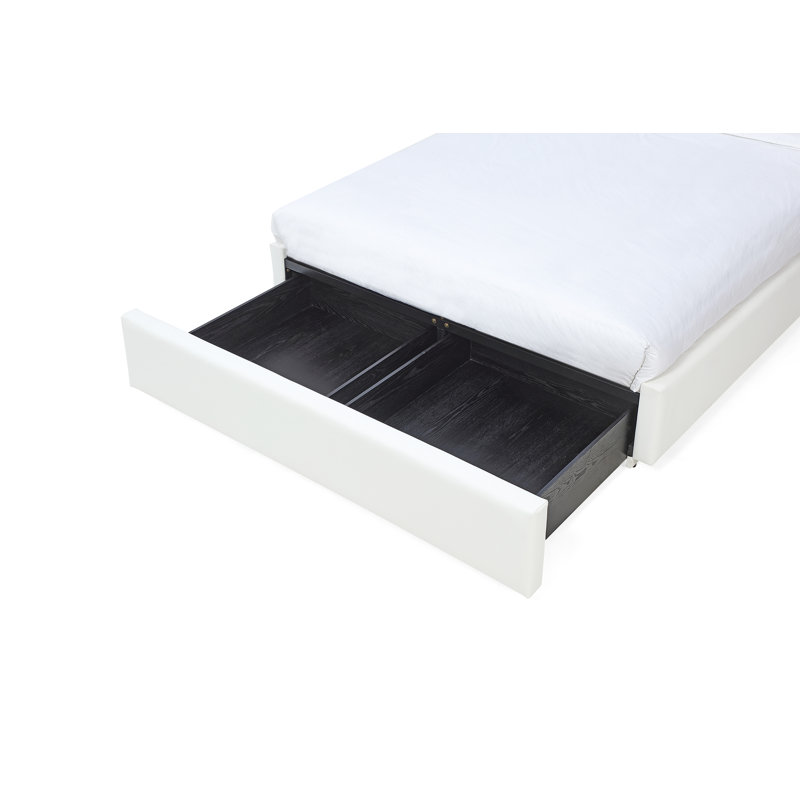 Lit plateforme tapissier Baccarat, Roi, Perle