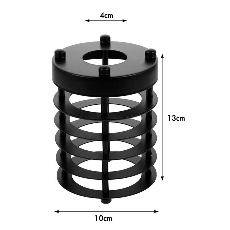 15cm H Metal Novelty Lamp Shade ( Uno ) in Black
