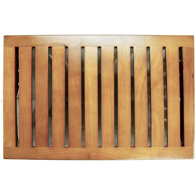 Panier à linge en bambou de style spa avec fini bois naturel, panier à linge élégant pour chambre, salle de bain et buanderie