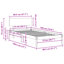 UK Small Single Solid Wood Bed