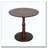 23'' Walnut Brown Accent Round Table