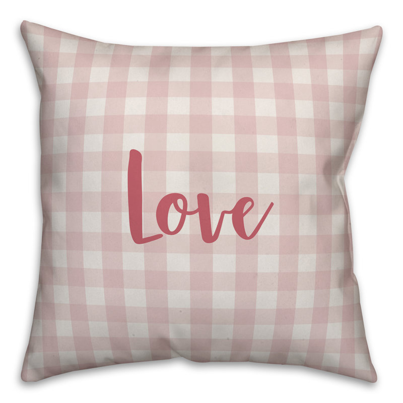  Love Throw Pillow, Throw Pillow, Pink