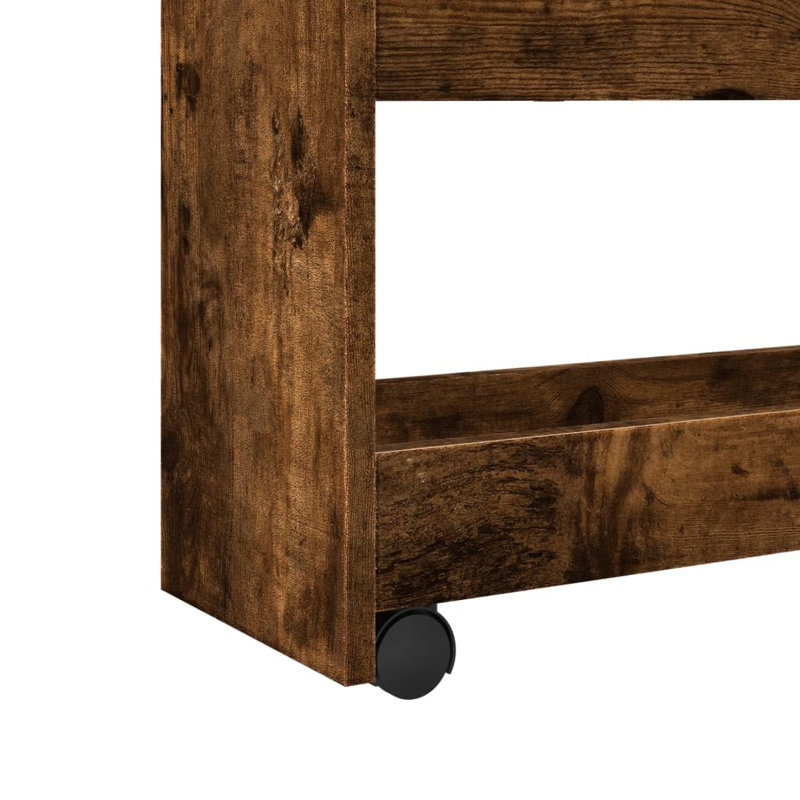 Bar Cart, Smoked Oak
