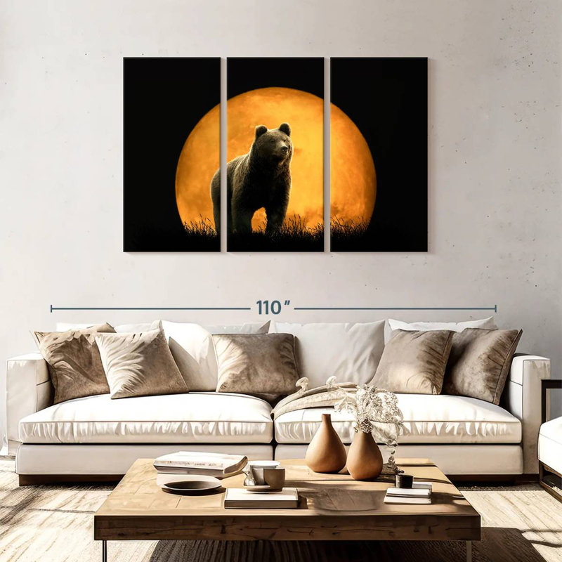 Brampt Bear And The Moon, 48" H x 74" W