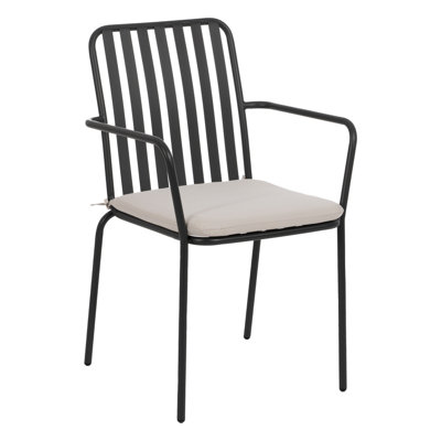 Almeric 41.5cm H Stacking Armchair in Black