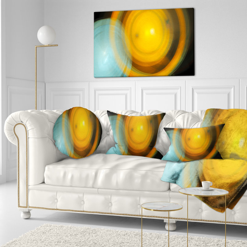  Coussin de bureau abstrait fractal, Rectangulaire, 12 po x 20 po