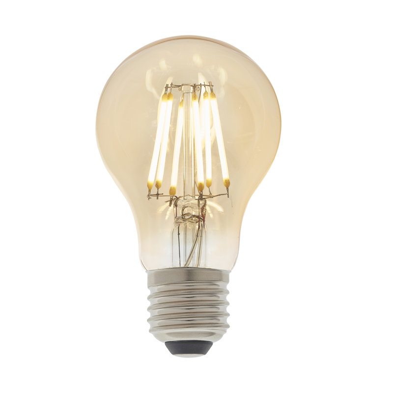 6W E27 ES A60 Amber GLS LED Dimmable Bulb - 540lm 2500K Warm White