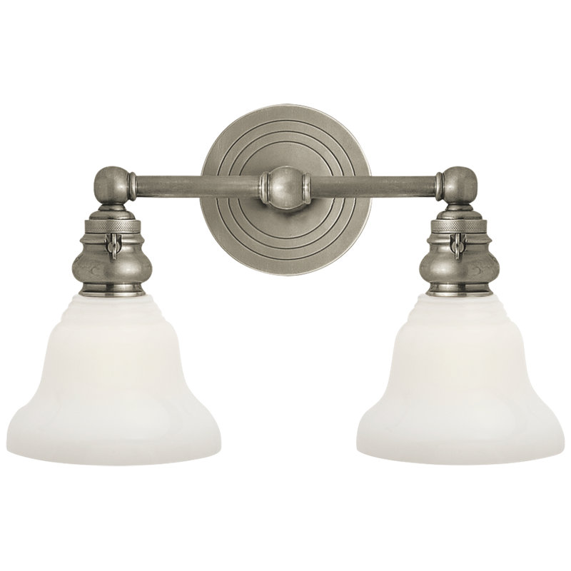 Chapman & Myers Boston Functional Double Light, Antique Nickel