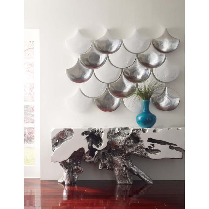 Scales Wall Décor, 15" H x 3" W, Silver