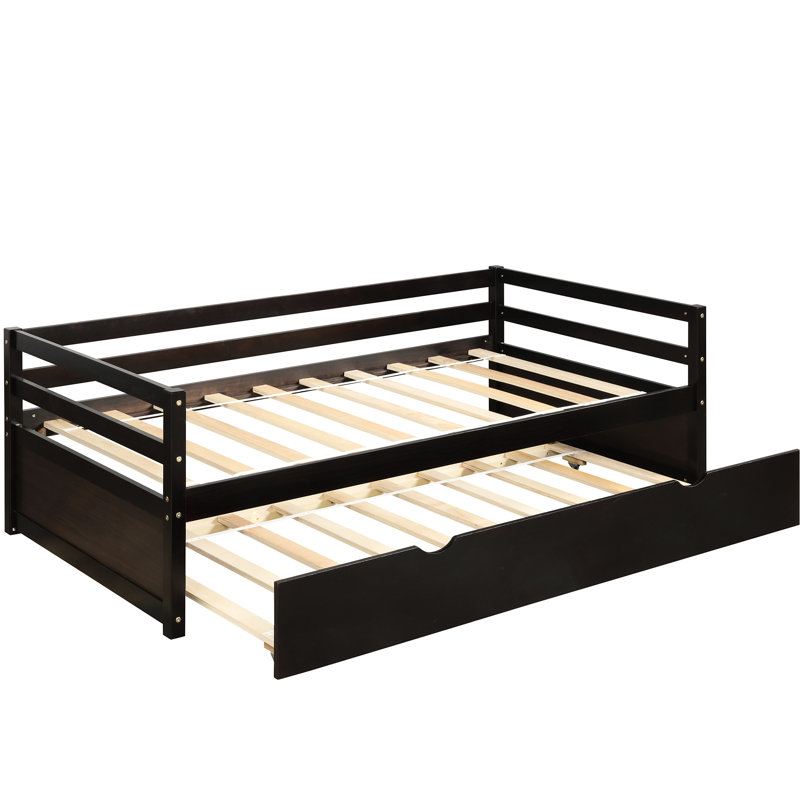 Lit de jour avec lit gigogne escamotable - Simple - Bois massif pour la chambre à coucher