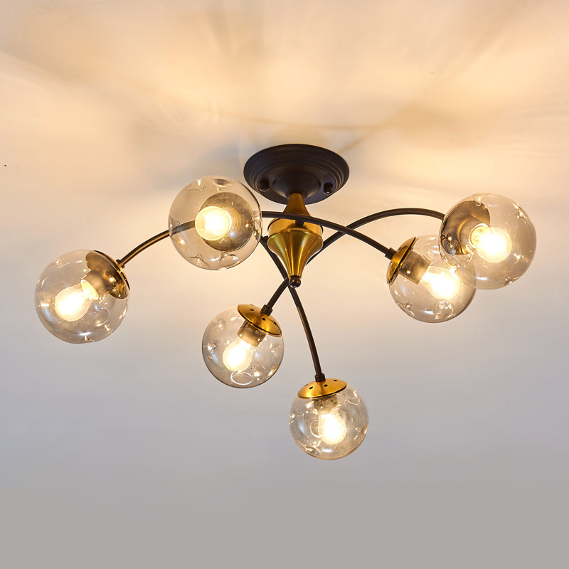 Jayia 6 - Light Dimmable Sputnik Sphere Chandelier