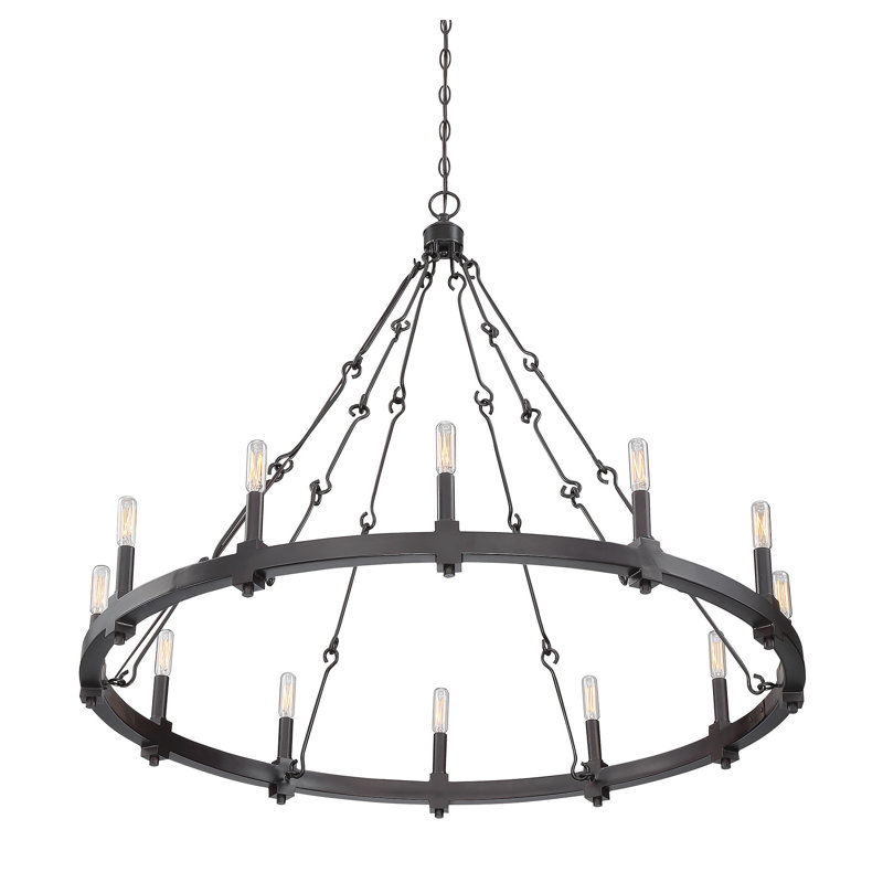 Lustre 12 lumières façon bougie