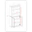 Bibliothèque à 6 tablettes en bois massif Palace Imports-1275445221