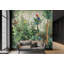 Papier peint jungle enchantée, oiseaux tropicaux et feuillage-112696902-112696907