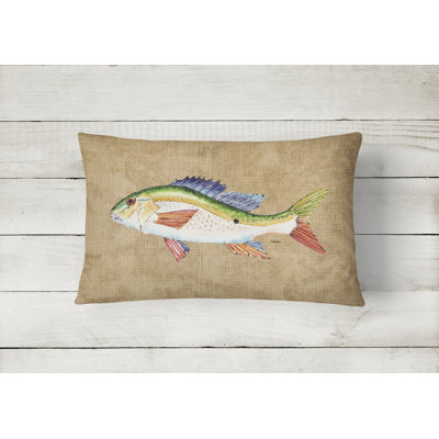 Rainbow Trout Indoor/Outdoor Throw Pillow