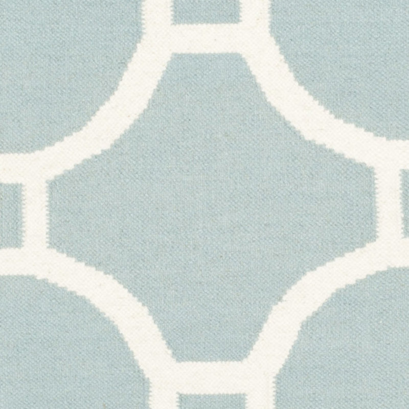 Tapis géométrique tissé à la main en laine et coton Rodgers, Rectangle 5 pi x 8 pi