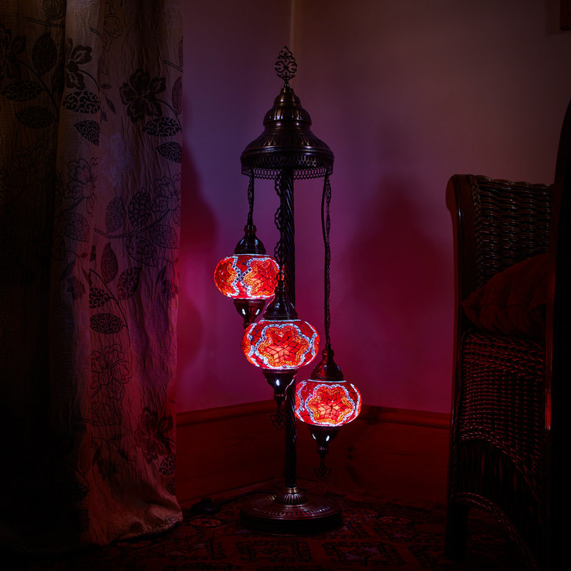 Maitland 102cm Black Lighting Floor Lamp Set