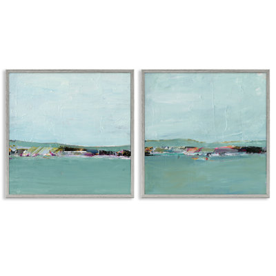  «Abstract Sea Distant Cliff», ensemble de 2 giclées par Ethan Harper