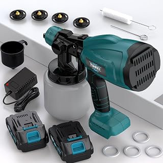 Portable Wireless Cordless High Voltage Airless Paint Sprayer Paint Spray Gun Spray Paint Gun Handheld Paint Gun for DIY Painting Projects