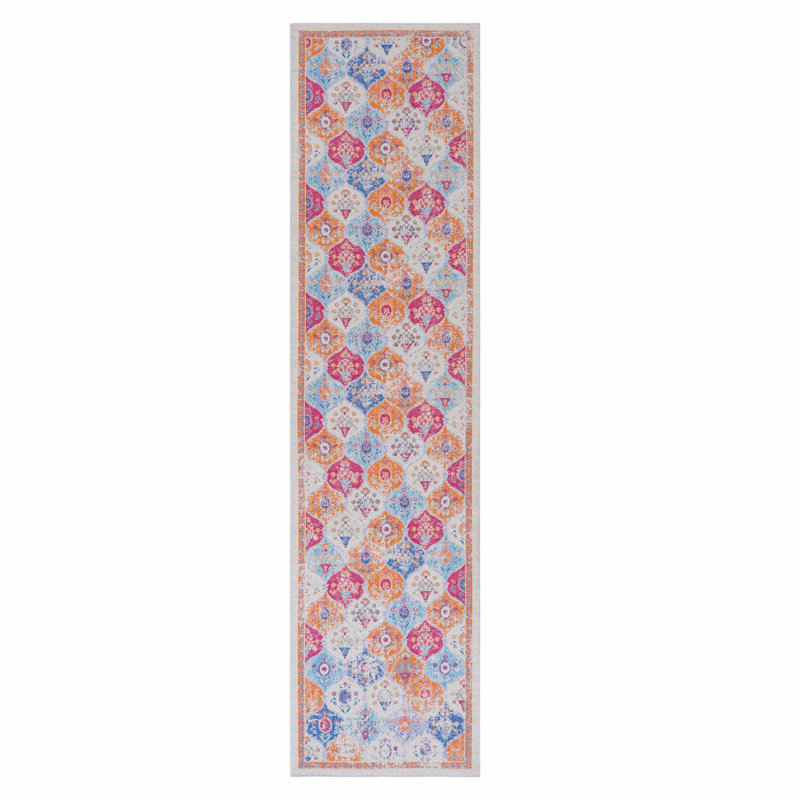 Tapis lavable, tapis à poils courts, tapis pliable pour la maison, le bureau, Tapis de couloir 2 pi 6 po x 10 pi