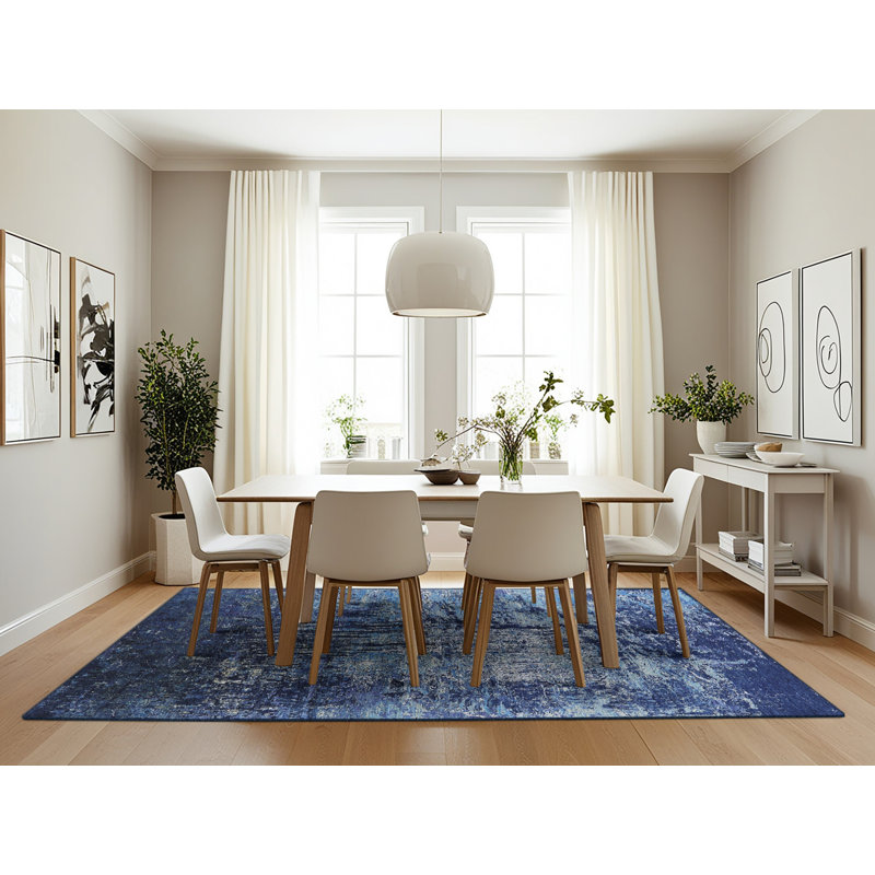 Bursten Abstract Indoor Rug, Rectangle 7' x 10'