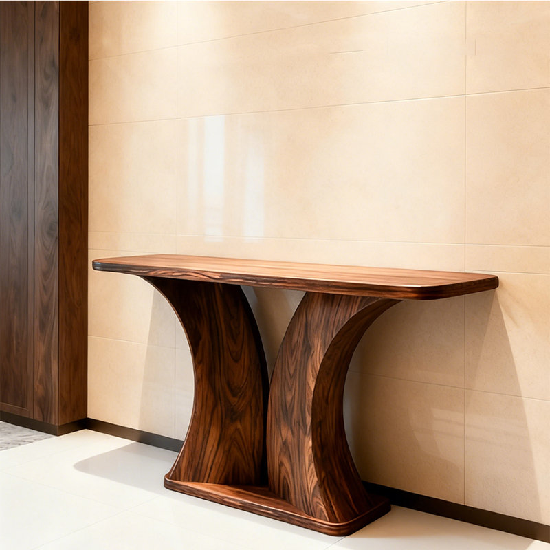 Nouvelle table basse vintage en bois massif de style chinois, H 35,4 po x l 47,2 po x P 15,7 po 