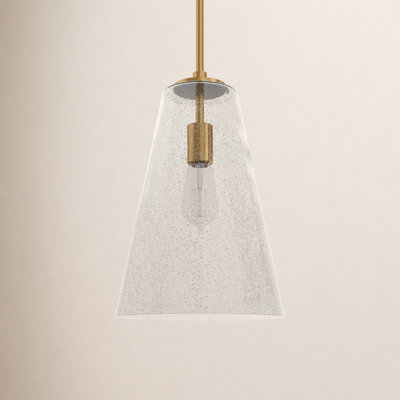 Evanne Single Light Glass Dimmable Pendant