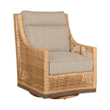 Outdoor Peninsula Gliding Wicker/Rattan Chair with Cushions