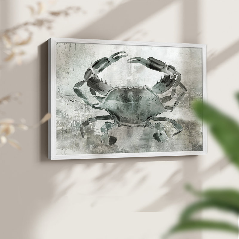 Crabe neutre II - reproduction encadrée - réarmable, H 8 po x l 10 po, Blanc