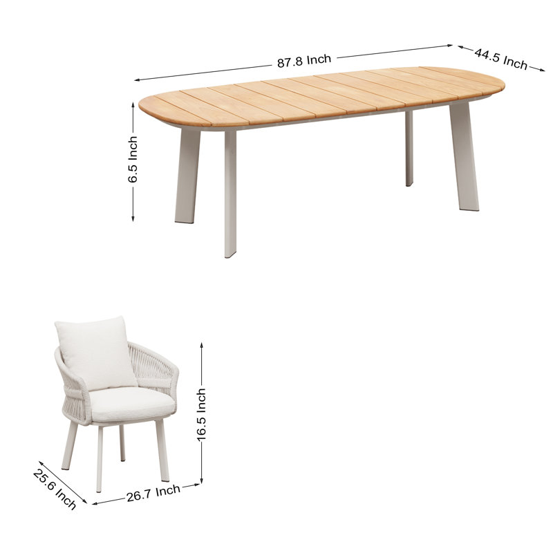 Aio Outdoor 7 - Piece Dining Set by Claudio Bellini