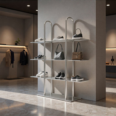 Stainless Steel U Frame Display Shelf