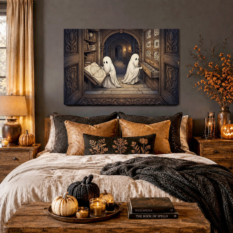 Art mural sur toile Halloween, H 32 po x l 48 po