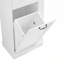 Armoire de rangement de salle de bain moderne avec compartiment inclinable et crochets-1547668703