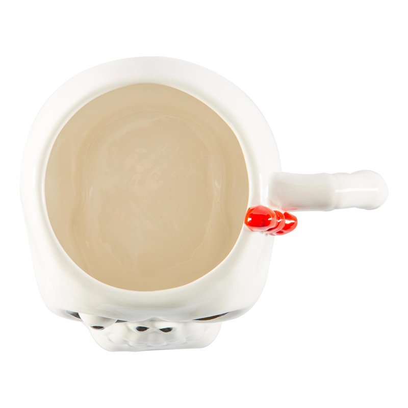 Fax Potato - 4x Halloween Stoneware Skull Mugs - 750ml