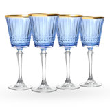Cristine Gold Rim White Wine Glass, Set Of 4